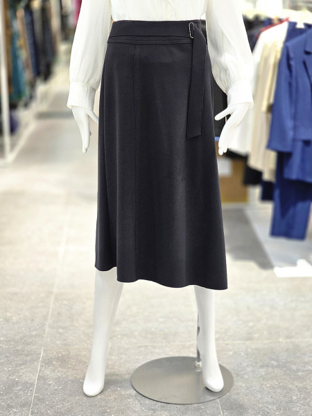 [행복한백화점][꼼빠니아]가을 여성 허리 벨트 포인트 스커트(차콜,블랙)CAFW9 WQS010